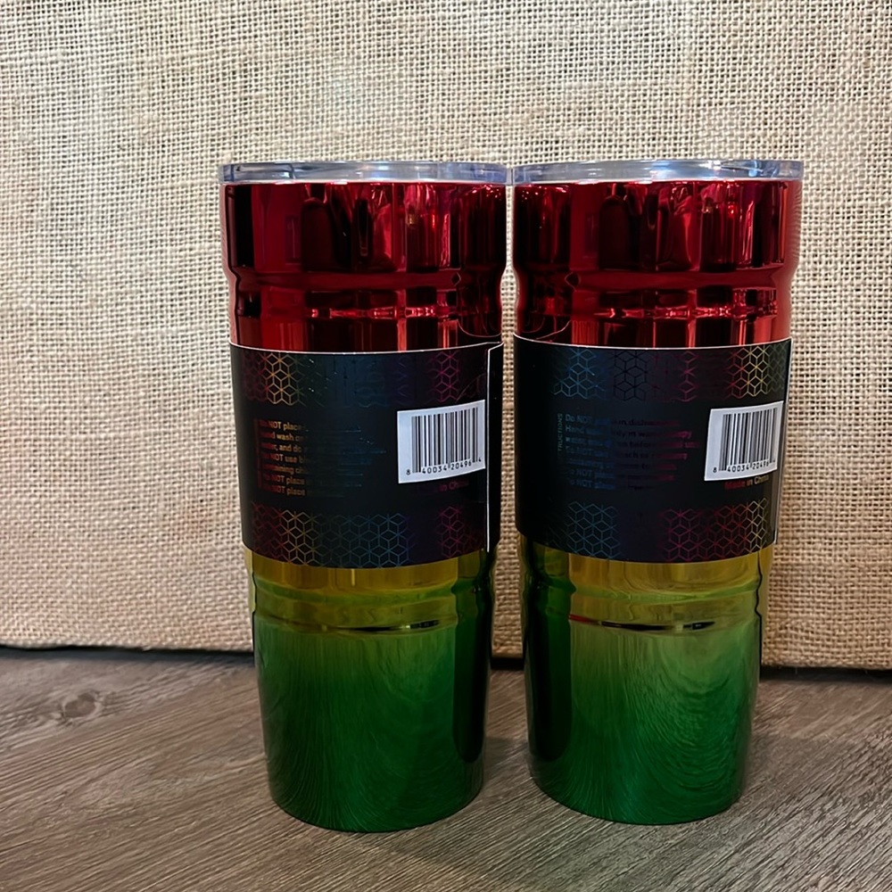 NWT Wellness Double Wall Stainless Steel vacuum insulated 24 oz Tumbler set of 2